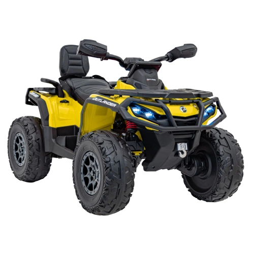 Quad na akumulator dla dzieci Can Am Outlander ATV z pilotem Żółty DK-CA005.2.4GHZ